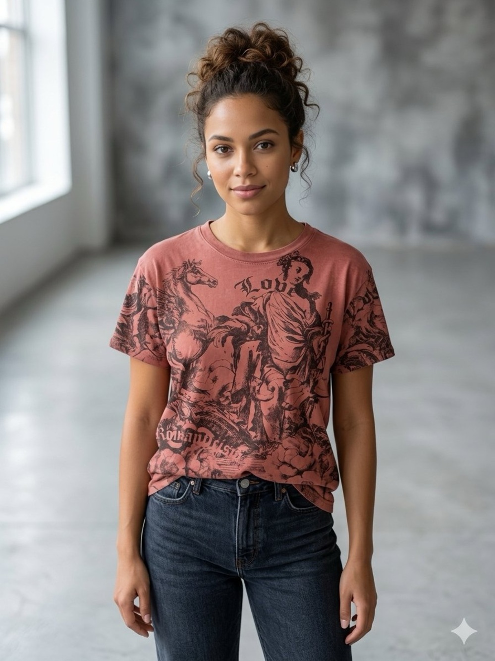 Pilcro Rosewood Graphic Short-Sleeve Tee